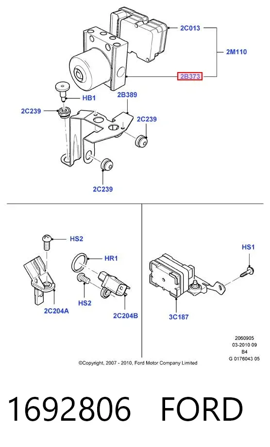 Блок АБС 1692806 Ford
