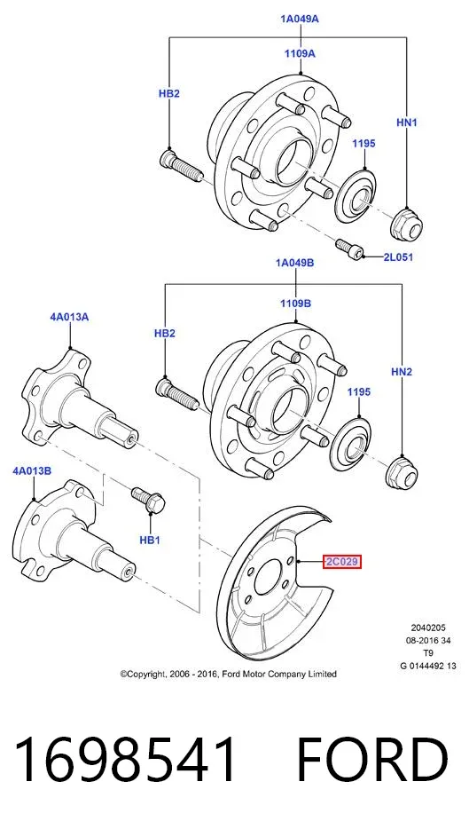  1698541 Ford