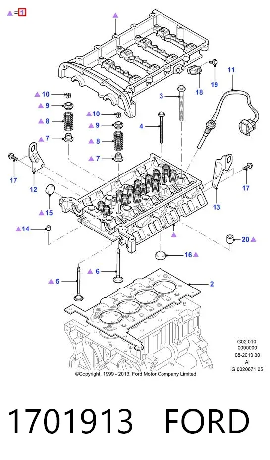 ГБЦ 1701913 Ford