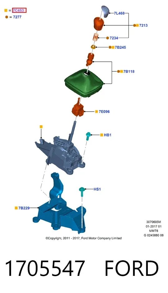 Кулиса переключения передач Ford Focus III