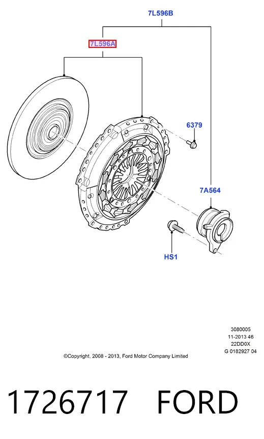 Сцепление 1726717 Ford
