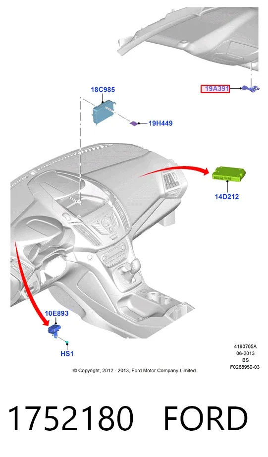 Микрофон 1752180 Ford