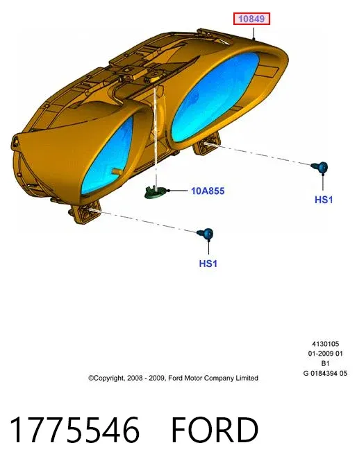 Панель приборов 1775546 Ford