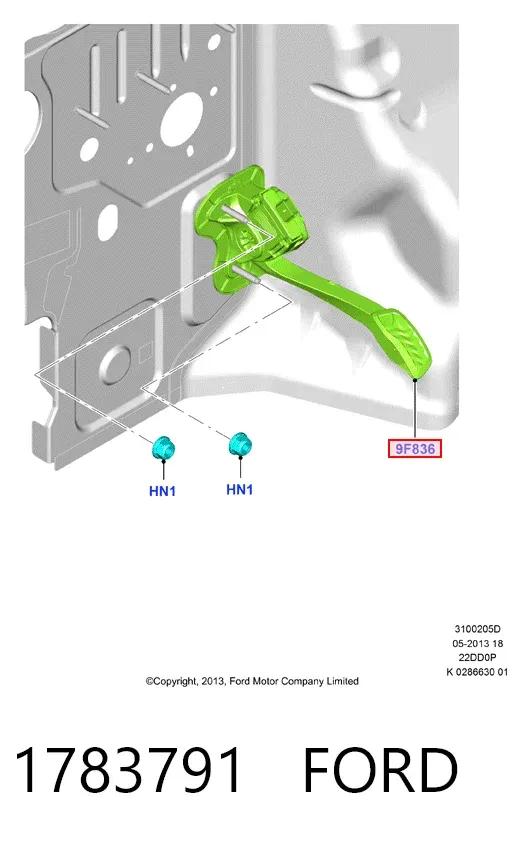 Педаль газа 1783791 Ford