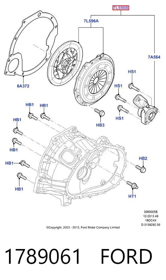 Сцепление 1789061 Ford