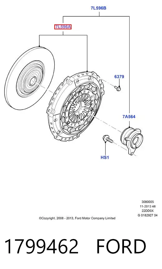 Сцепление 1799462 Ford