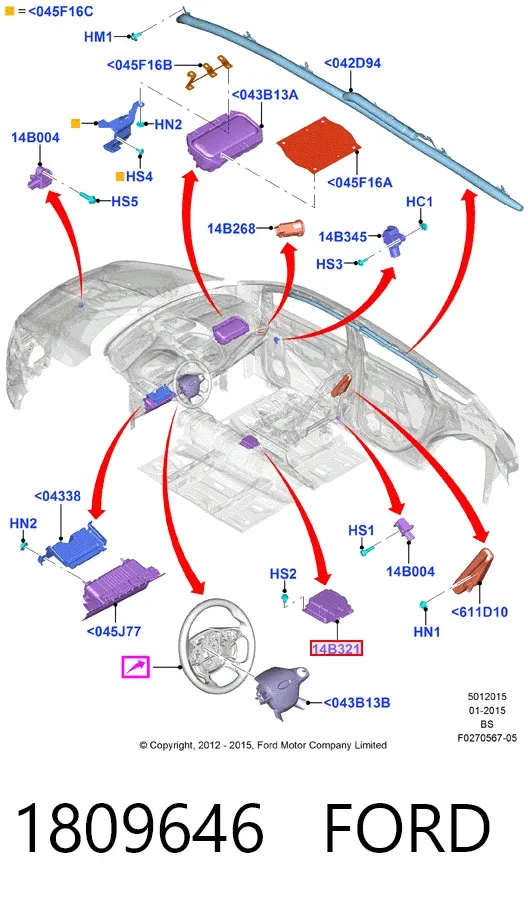  DV4T14B321EF Ford