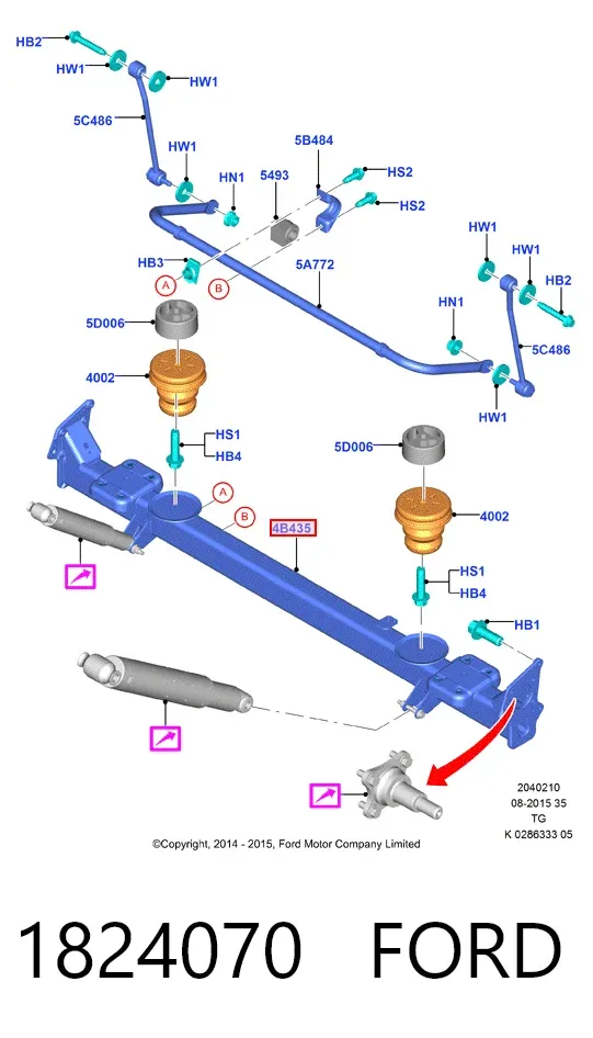 Подрамник задний Ford Transit VII