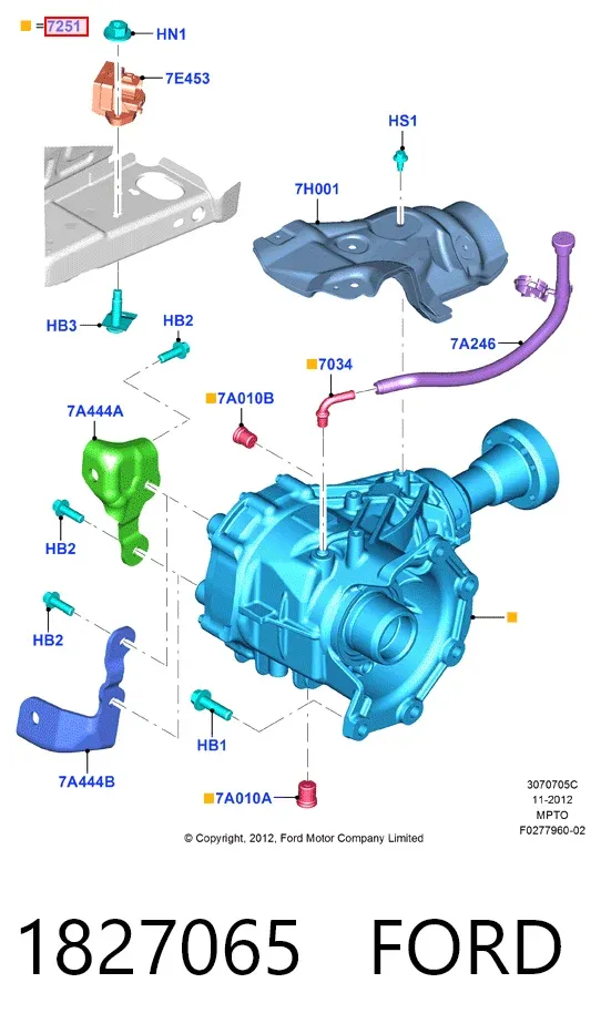 Раздатка 1827065 Ford