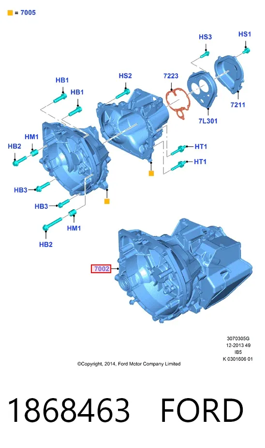 КПП 1868463 Ford