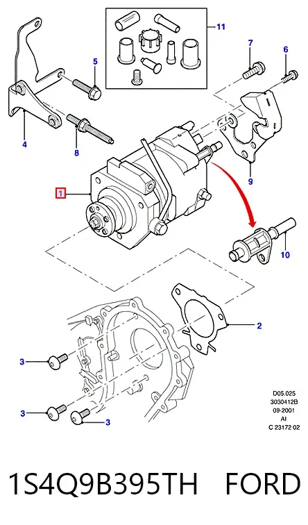ТНВД 1S4Q9B395TH Ford