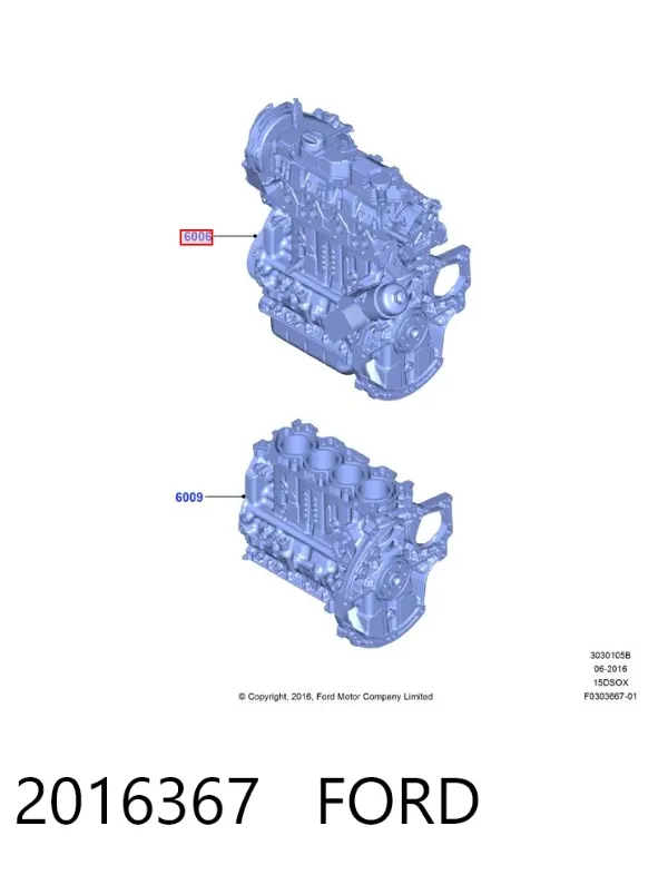 Двигатель 2016367 Ford