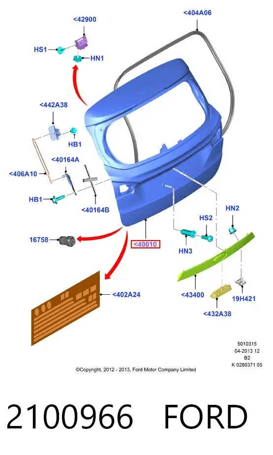 Ляда 2100966 Ford