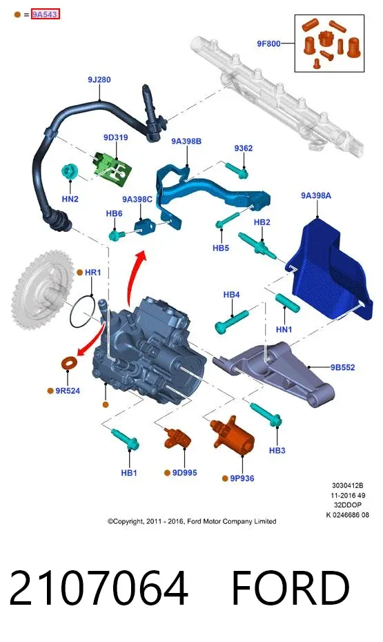 ТНВД 2107064 Ford