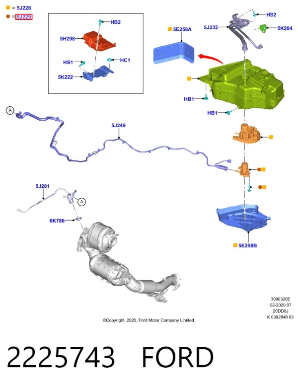 Насос AD BLUE 2225743 Ford