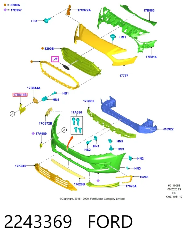  KT1B19952BC Ford