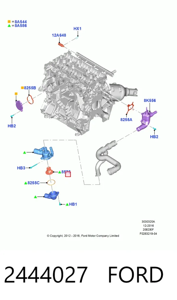Термостат 2444027 Ford