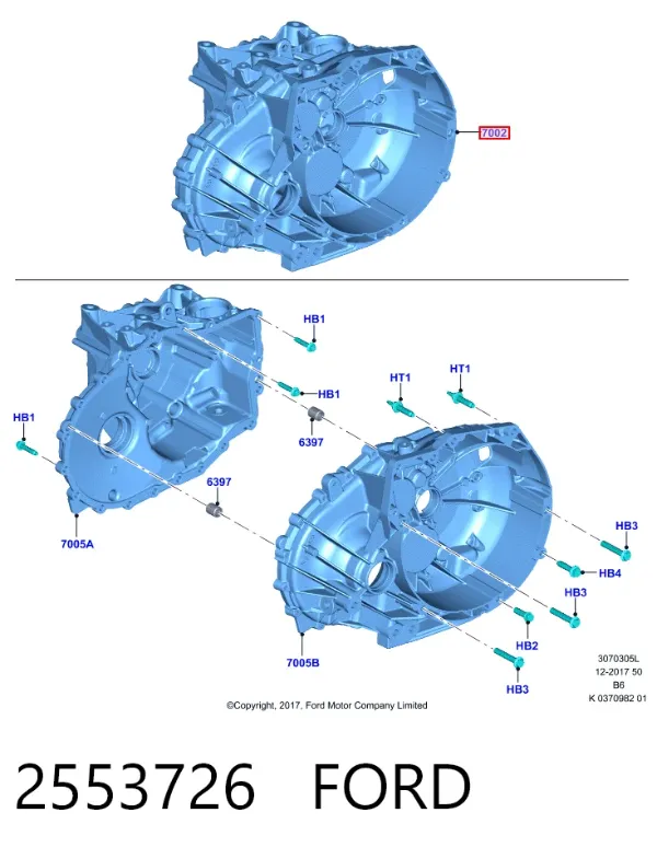 КПП 2553726 Ford
