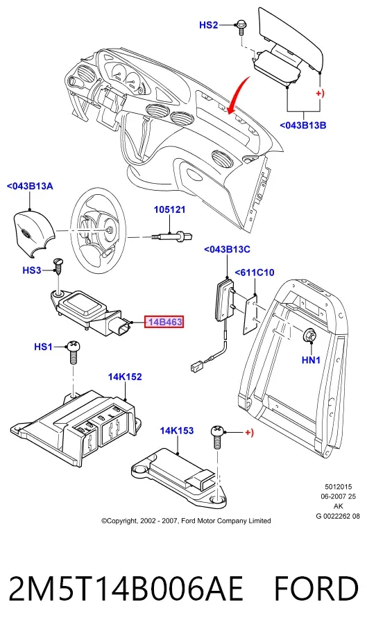  2M5T14B006AE Ford