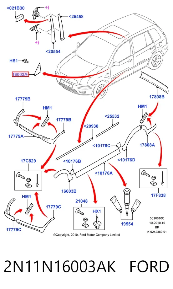  2N11N16003AK Ford
