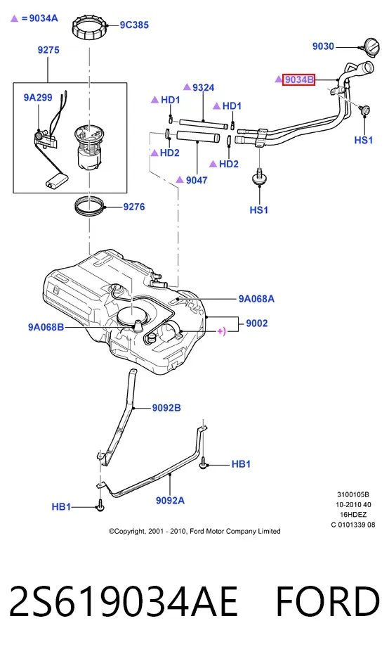  2S619034AE Ford