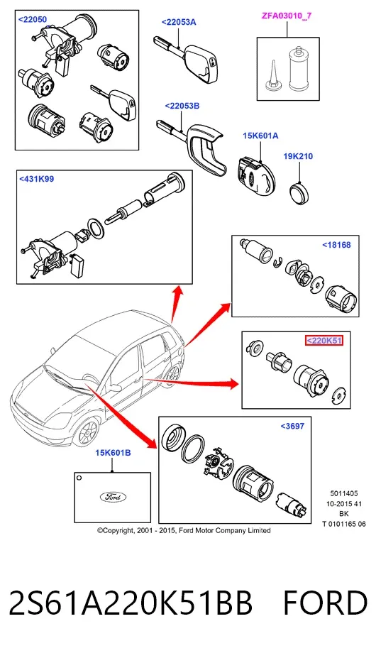  2S61A220K51BB Ford
