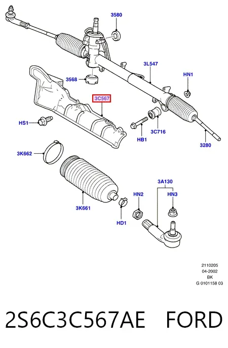  2S6C3C567AE Ford