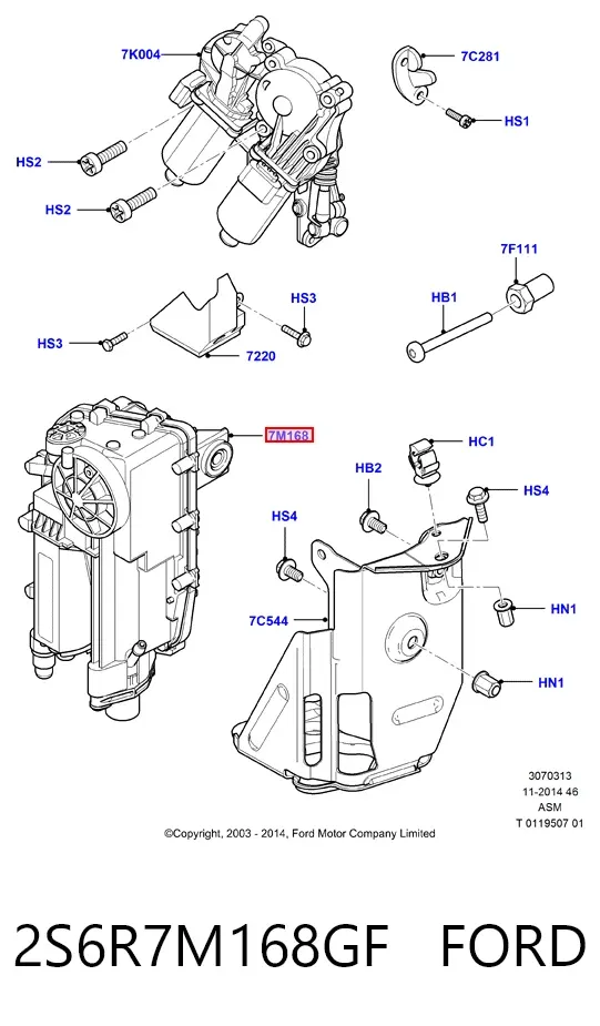  2S6R7M168GF Ford