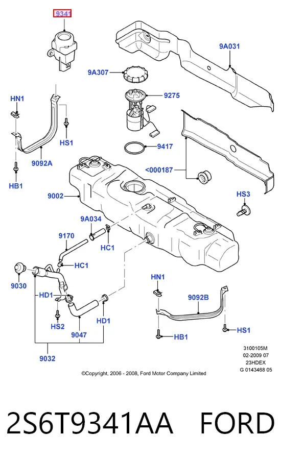 2S6T9341AA Ford