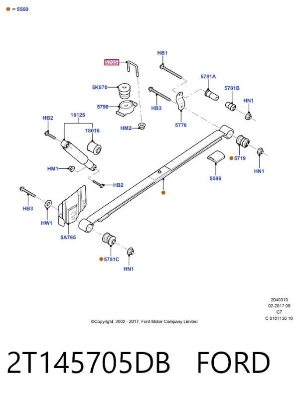  2T145705DB Ford