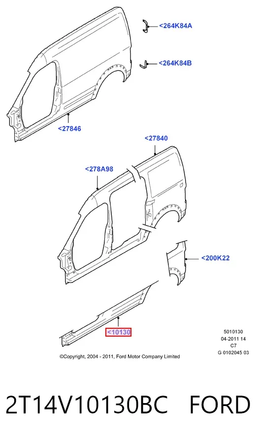 2T14V10130BC Ford