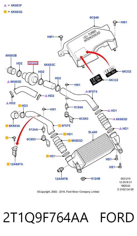  2T1Q9F764AA Ford