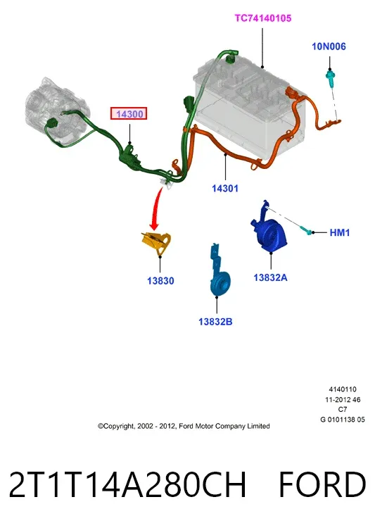  2T1T14A280CH Ford
