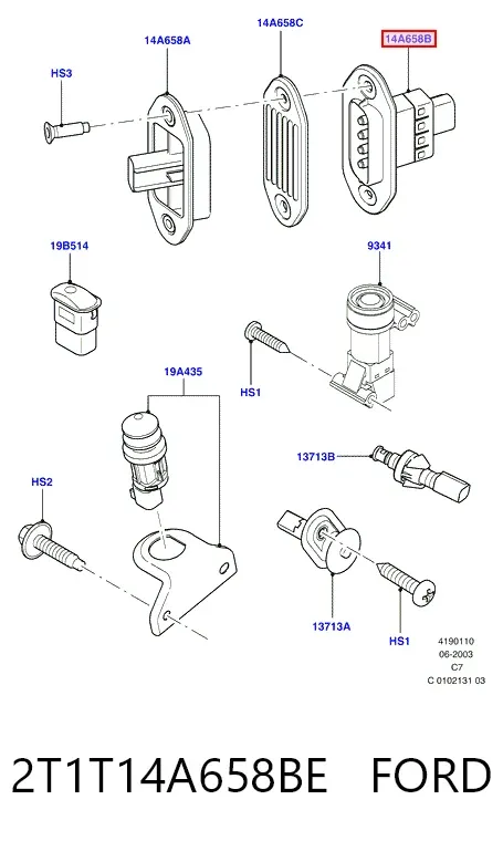  2T1T14A658BE Ford