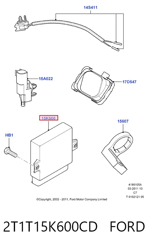  2T1T15K600CD Ford