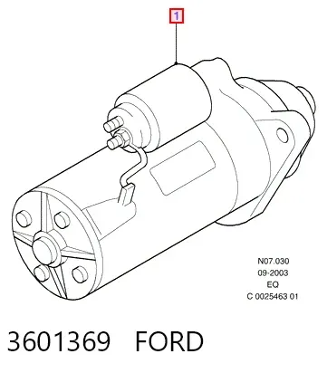 Стартер 3601369 Ford