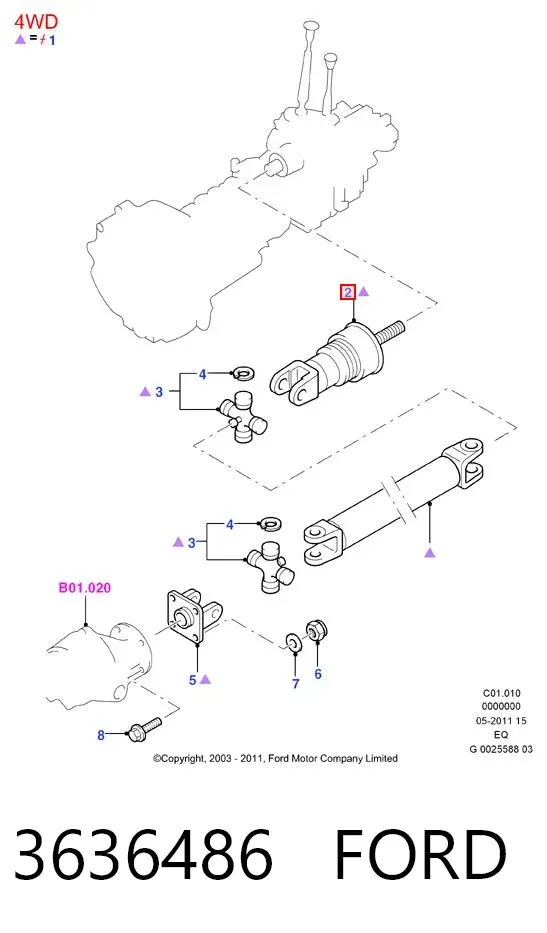  3636486 Ford