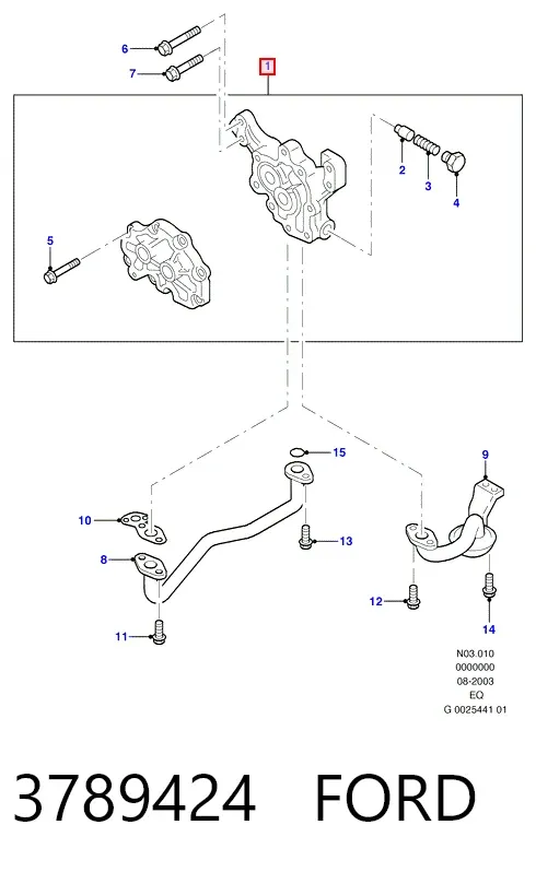 Масляный насос 3789424 Ford