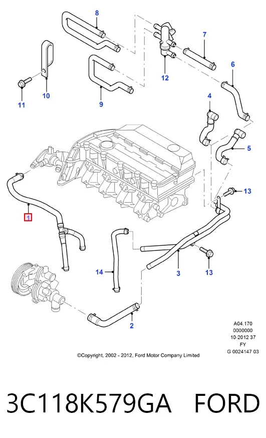 3C118K579GA Ford