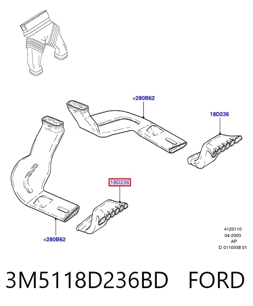  3M5118D236BD Ford