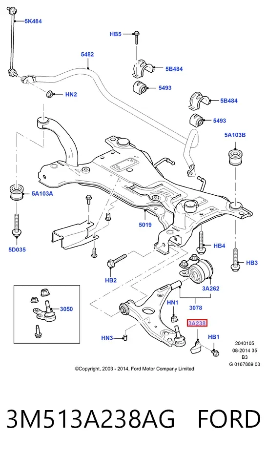  3M513A238AG Ford