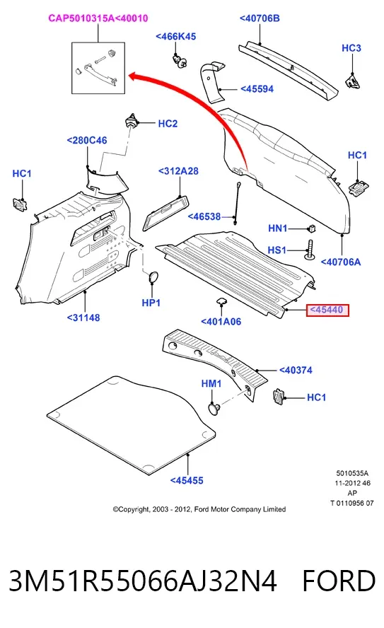  3M51R55066AJ32N4 Ford