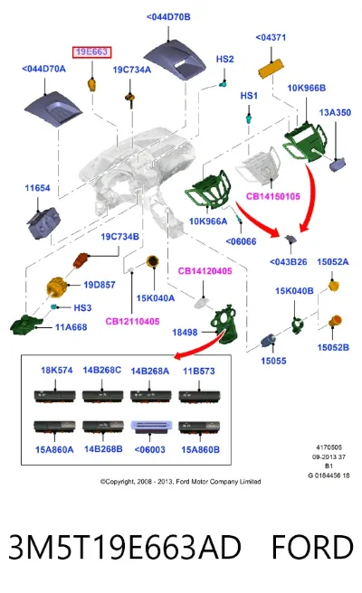 Датчик освещения FORD 3M5T19E663AD