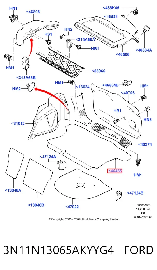  3N11N13065AKYYG4 Ford