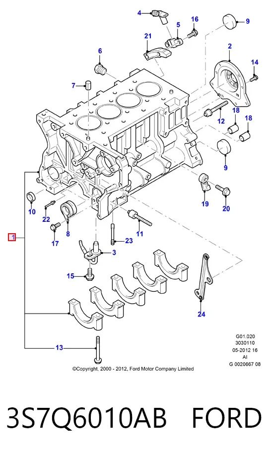  3S7Q6010AB Ford