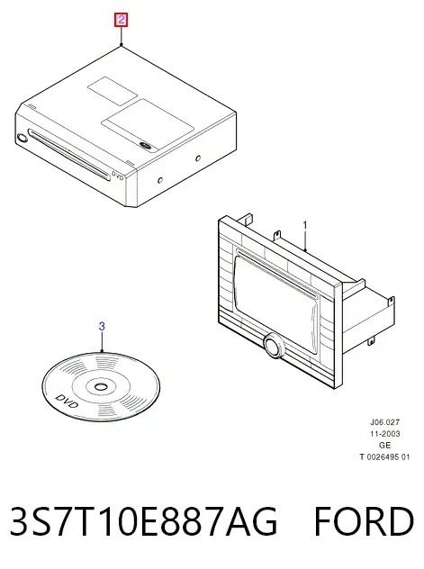  3S7T10E887AG Ford