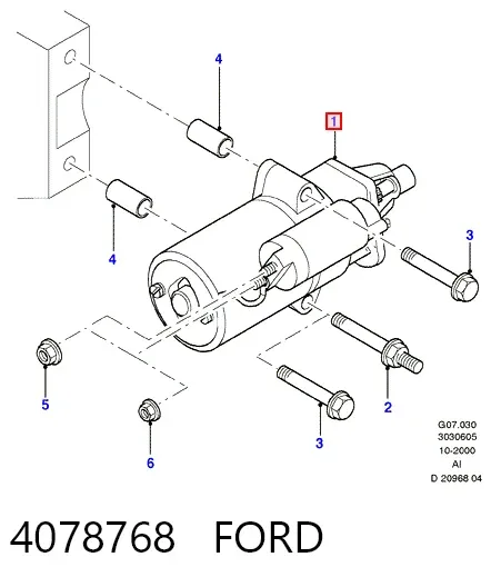 Стартер 4078768 Ford