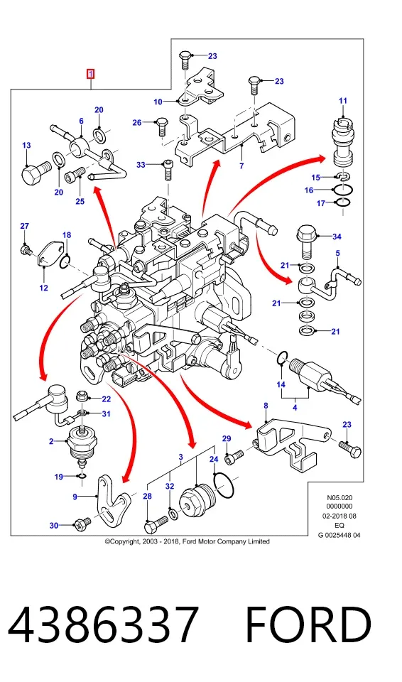 ТНВД 4386337 Ford