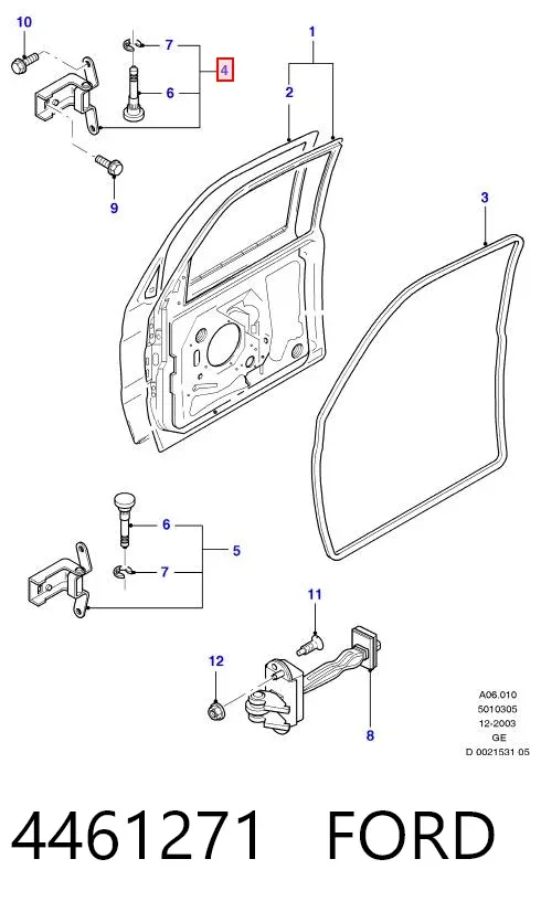 Петля двери передней правой 4461271 Ford