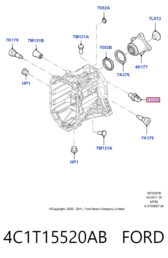 Датчик заднего хода 4C1T15520AB Ford